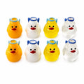 Set of 8, angel themed mini resin ducks, magnetic or non-magnetic, optional personalized duck hiding tags