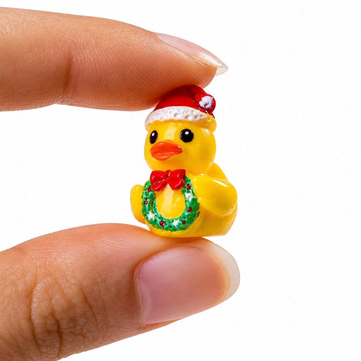 Set of 6, Christmas Themed Mini Resin Ducks, Magnetic or Non-Magnetic, Optional Personalized Duck Hiding Tags
