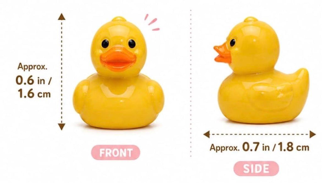 Set of 6, Farm Animal Themed Mini Resin Ducks, Magnetic or Non-Magnetic, Optional Personalized Duck Hiding Tags