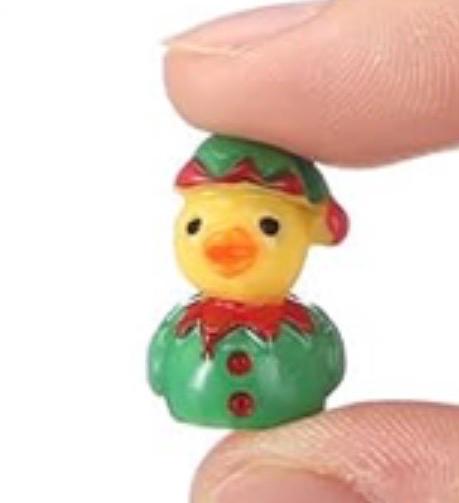 Set of 6, Christmas Car/jeep Themed MINi Resin Ducks, Magnetic or Non-Magnetic, Optional Personalized Duck Hiding Tags